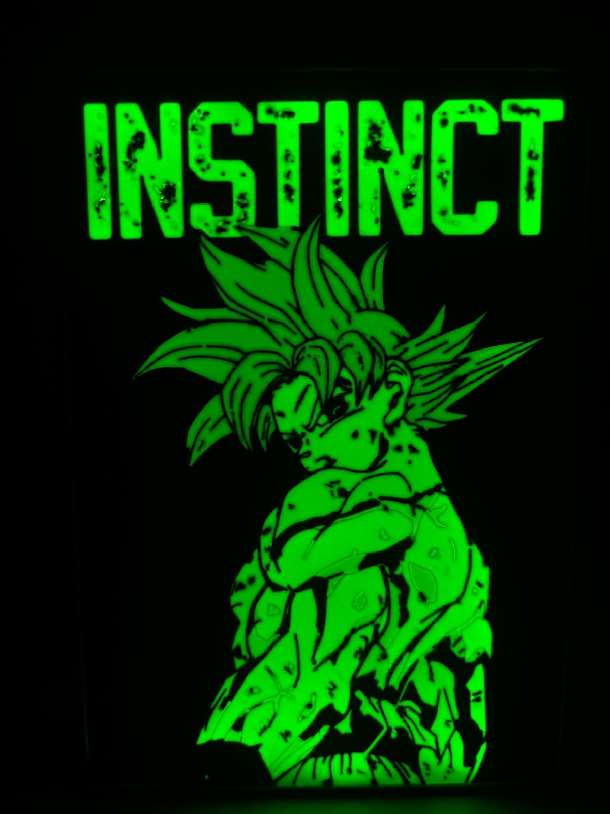 Lightbox LED 3D – Son Goku Super Saiyan “Instinct” 🔥